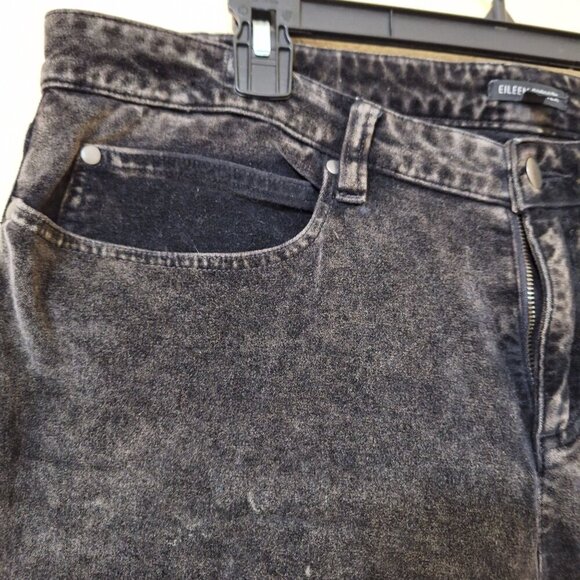 Eileen Fisher Womens Velveteen Mineral Charcoal Wash Skinny Jeans Size 14 - Picture 3 of 9